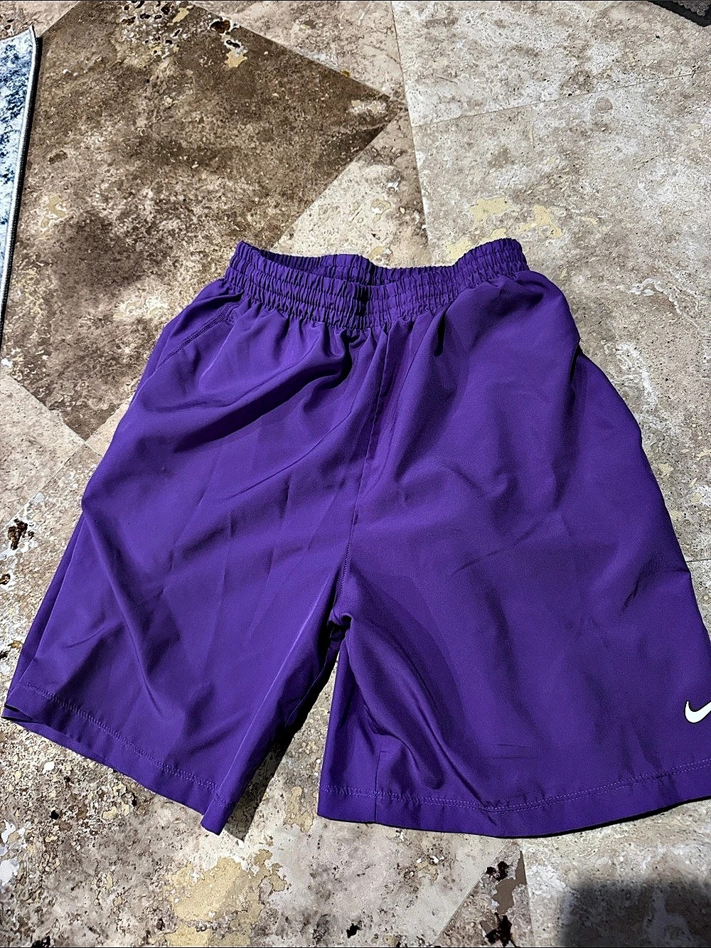 Nike Men's Purple dri fit shorts